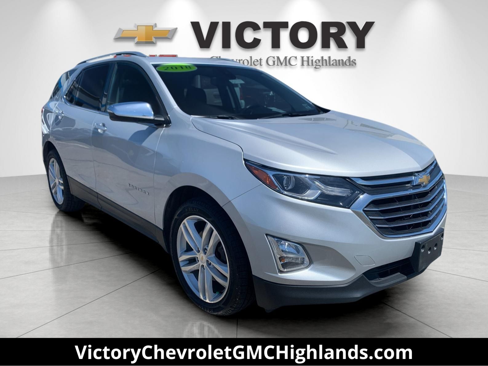 Silver Ice Metallic 2018 Chevrolet Equinox 2.0T Premier AWD SUV / Crossover Four-Wheel Drive 9-Speed Automatic Overdrive