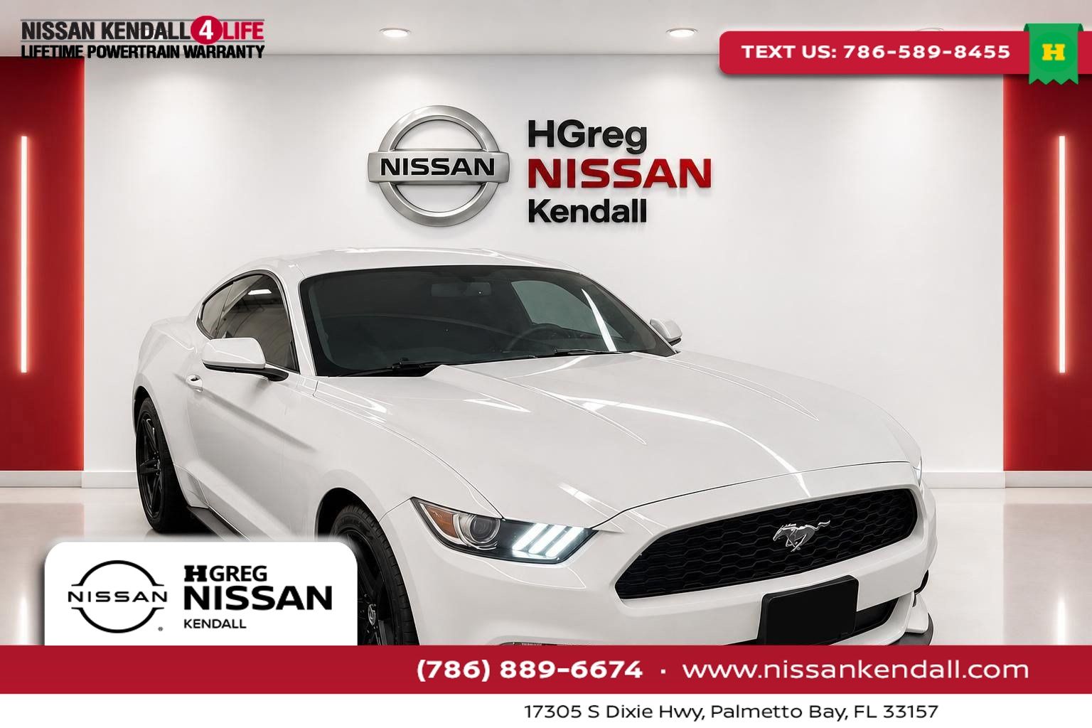 White 2017 Ford Mustang Coupe Rear-Wheel Drive 6-Speed Automatic