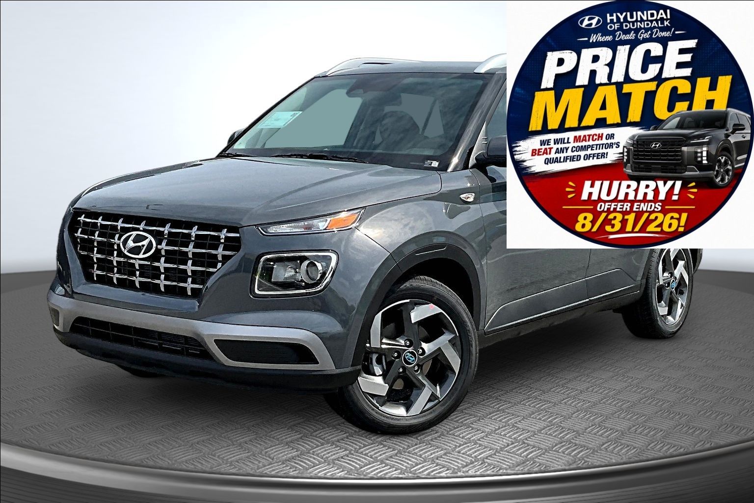 Ecotronic Gray 2026 Hyundai Venue SUV / Crossover Front-Wheel Drive Continuously Variable Transmission