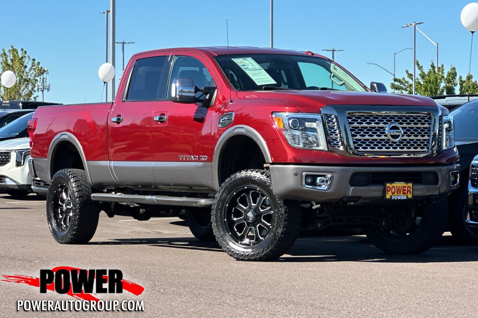 Cayenne Red 2016 Nissan Titan XD Platinum Reserve Crew Cab 4WD Pickup Truck Four-Wheel Drive 6-Speed Automatic