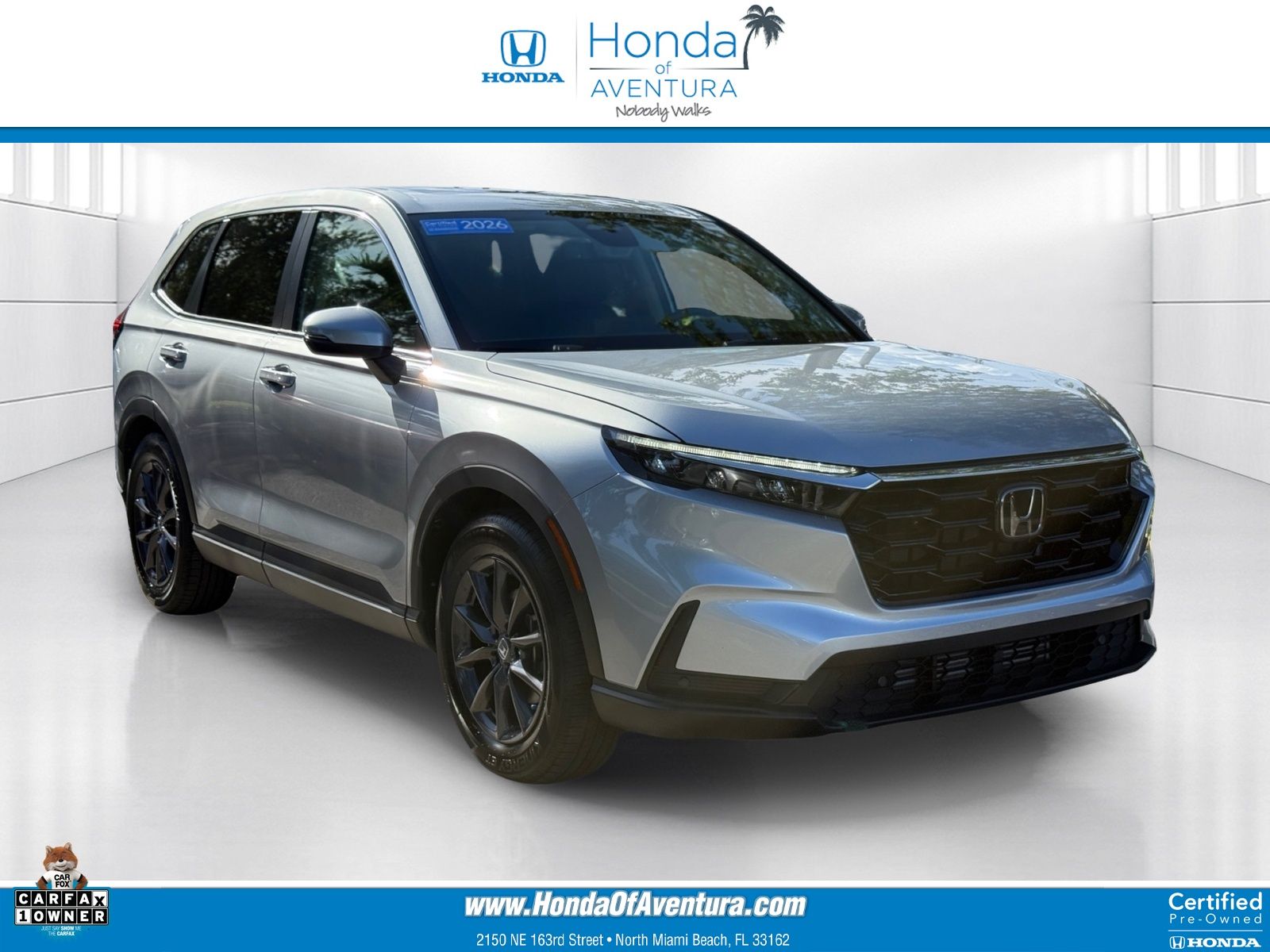 Solar Silver Metallic 2026 Honda CR-V SUV / Crossover Front-Wheel Drive Continuously Variable Transmission