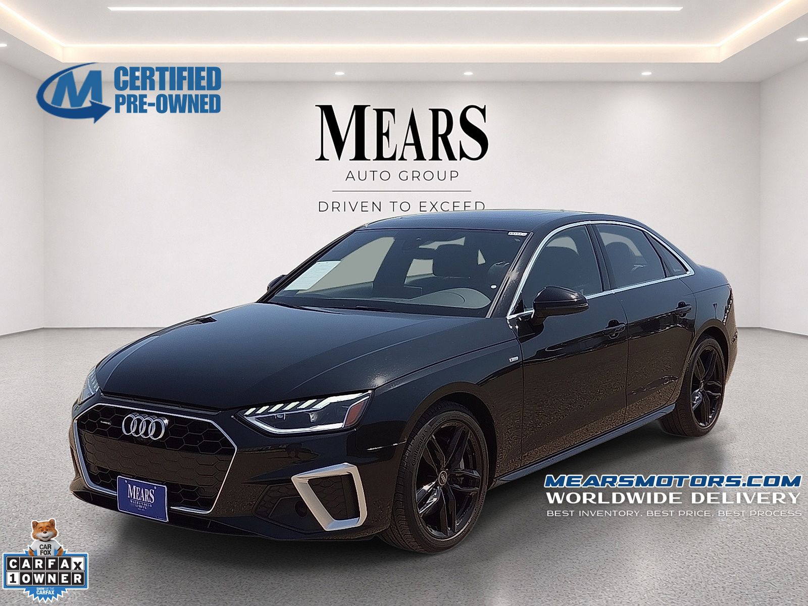 Mythos Black Metallic 2024 Audi A4 Sedan All-Wheel Drive 7-Speed Automatic