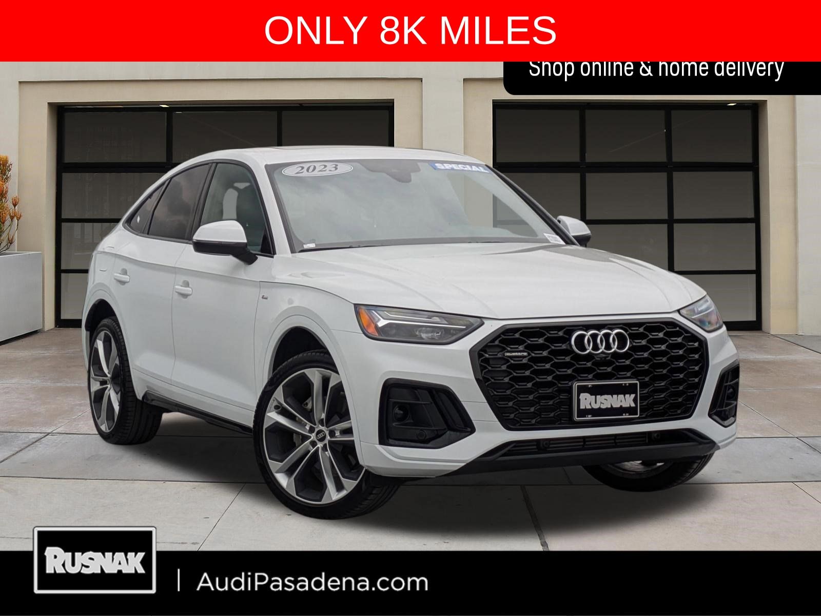 Glacier White Metallic 2023 Audi Q5 Sportback quattro Premium Plus S Line 45 TFSI AWD Sedan All-Wheel Drive 7-Speed Automatic