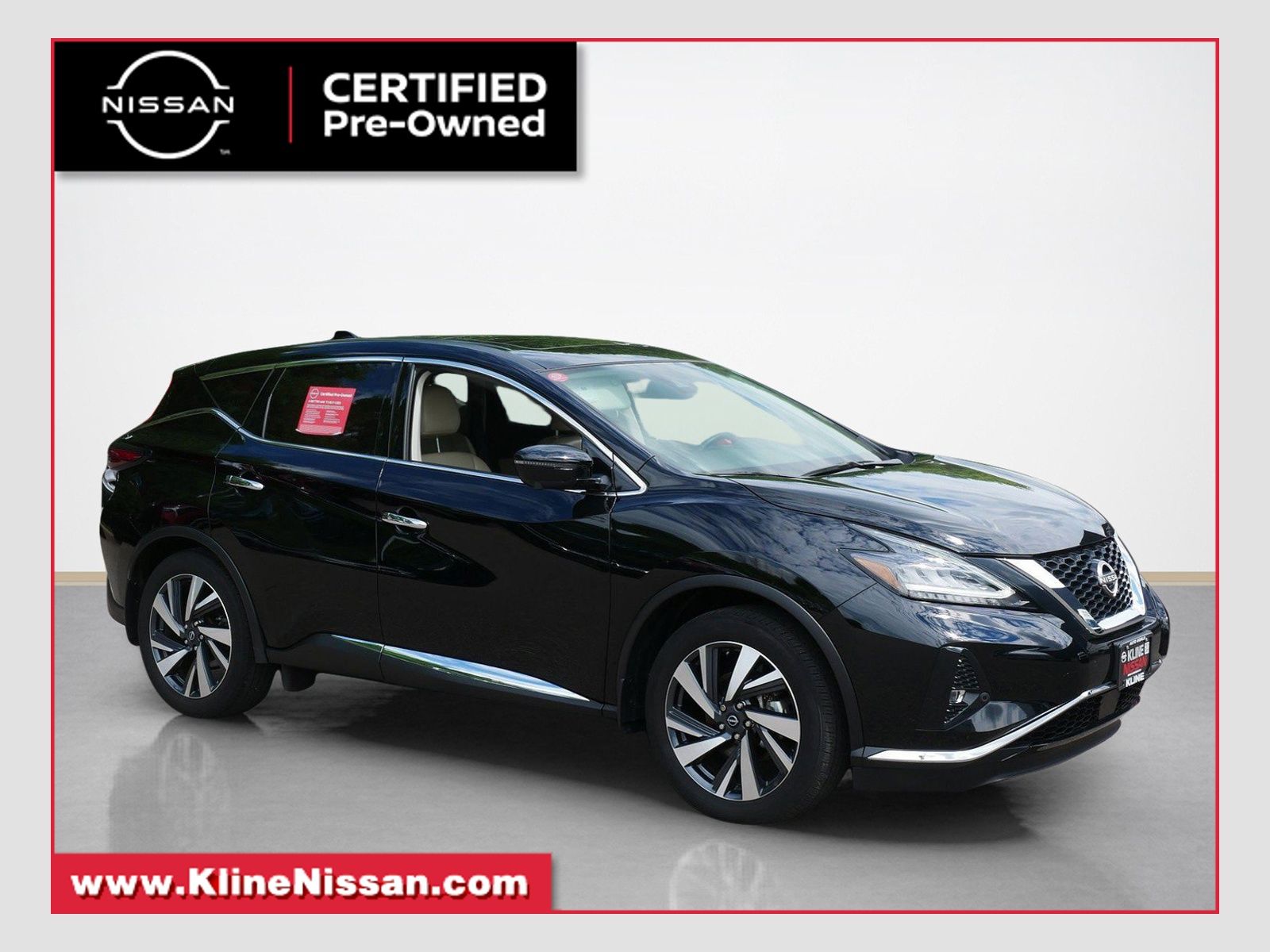 Super Black 2023 Nissan Murano SUV / Crossover All-Wheel Drive Continuously Variable Transmission
