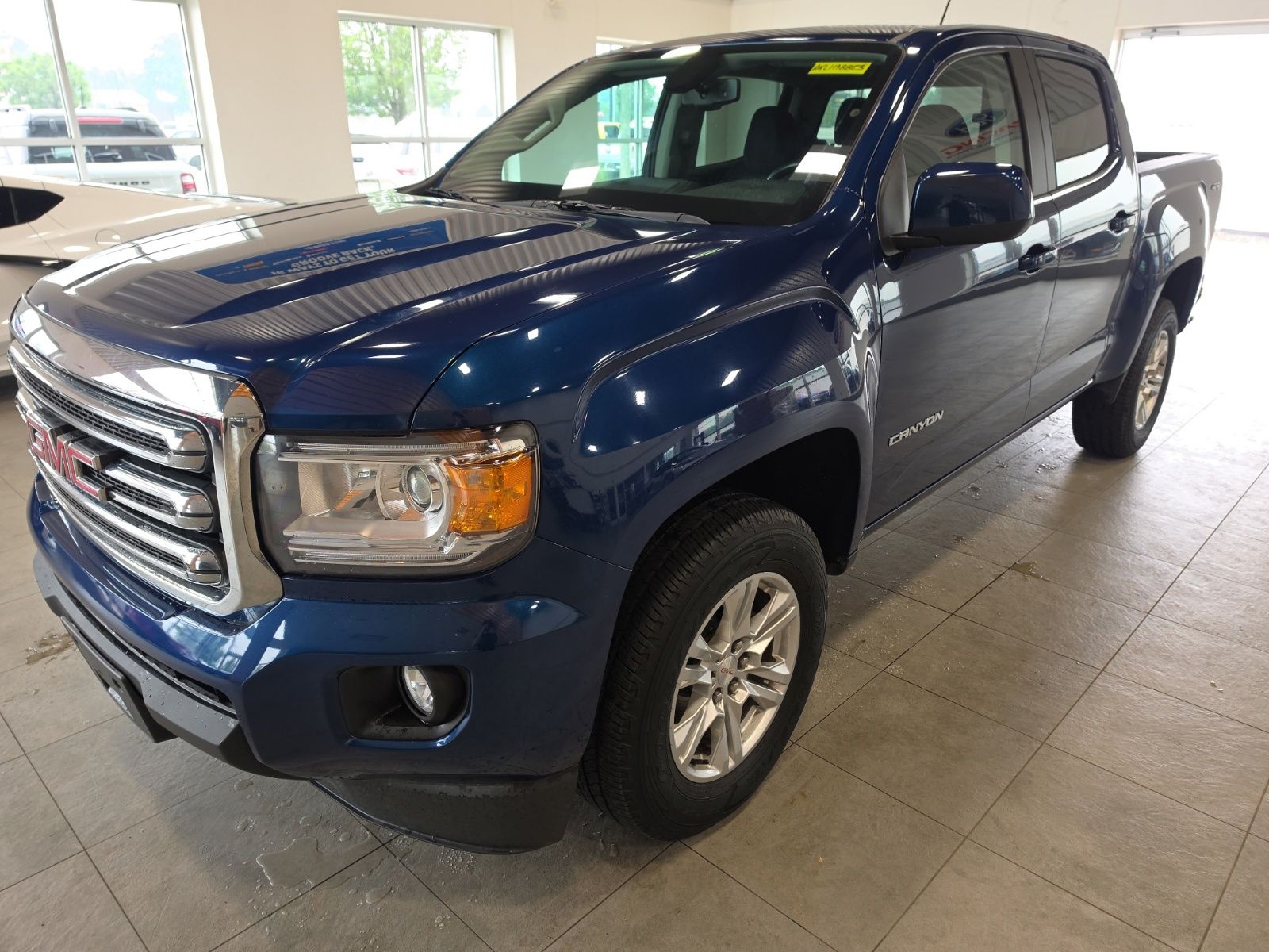 Blue 2020 GMC Canyon Pickup Truck Four-Wheel Drive 8-Speed Automatic