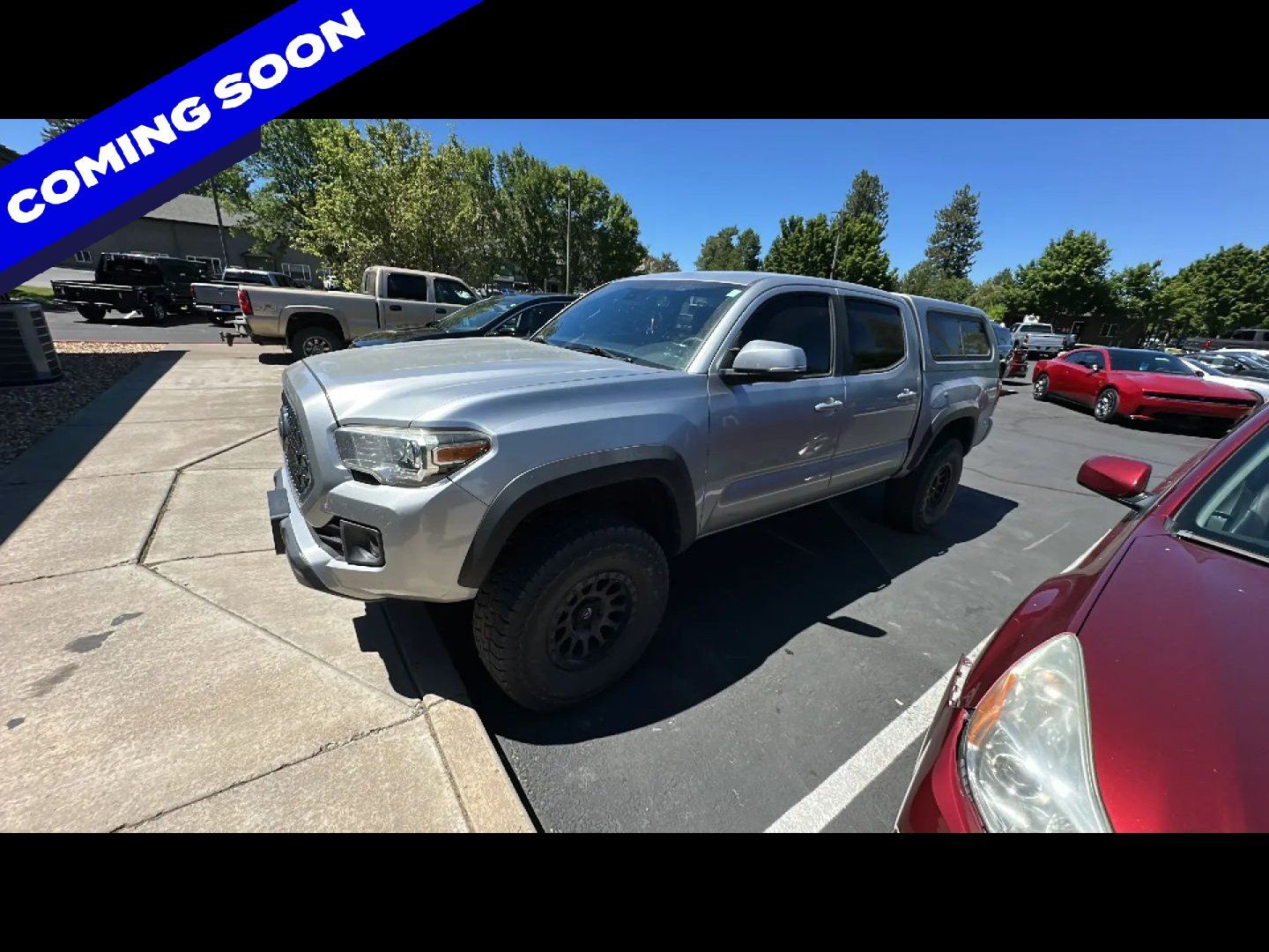 Silver Sky Metallic 2018 Toyota Tacoma Pickup Truck Four-Wheel Drive 6-Speed Manual