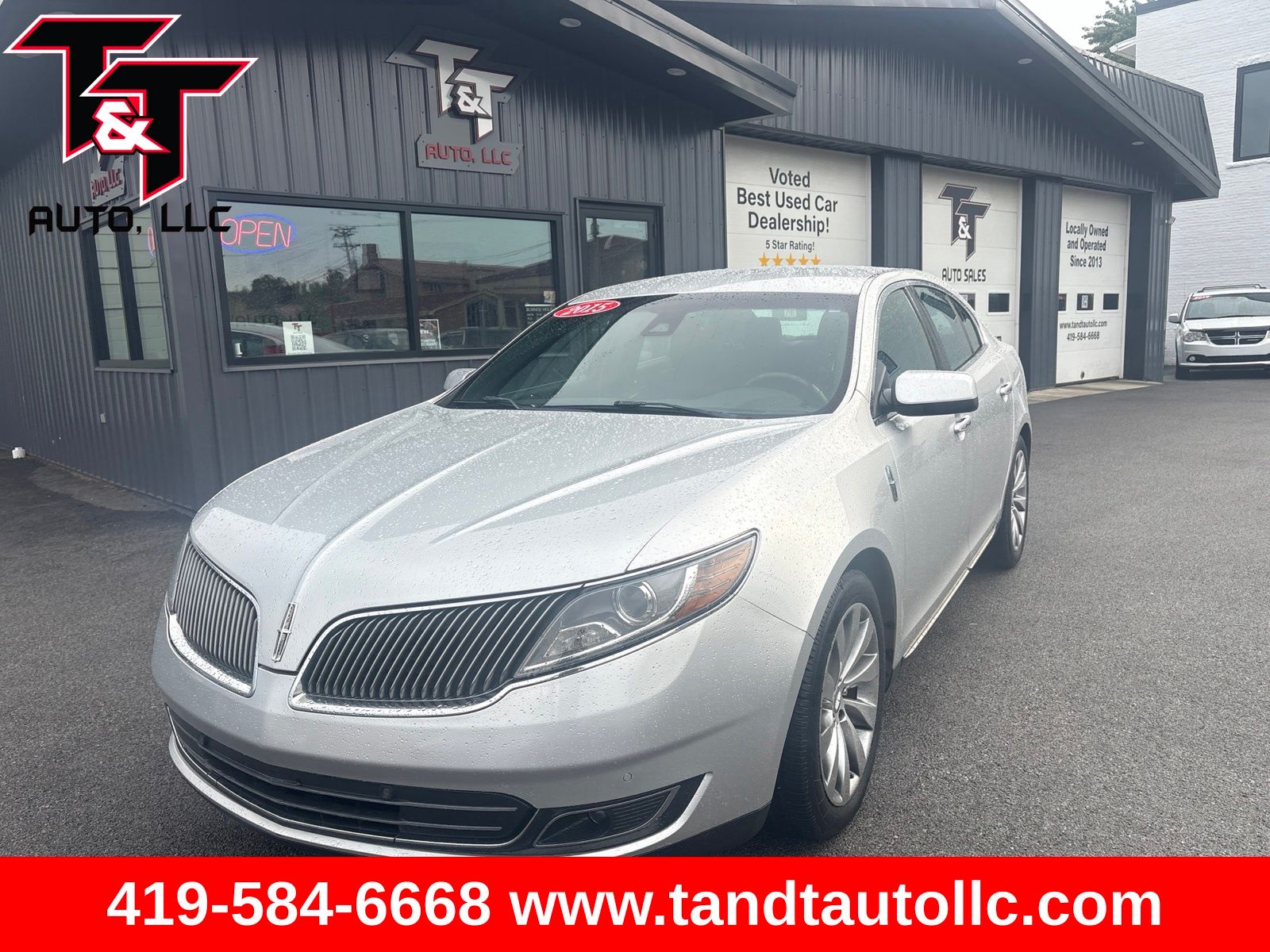 Ingot Silver 2015 Lincoln MKS Sedan All-Wheel Drive 6-Speed Automatic