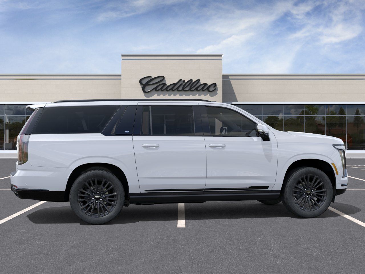 2026 Cadillac Escalade ESV Platinum Edition White at Ross Downing Buick GMC