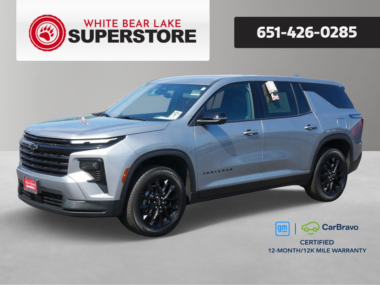 Sterling Gray Metallic 2024 Chevrolet Traverse SUV / Crossover Front-Wheel Drive 8-Speed Automatic