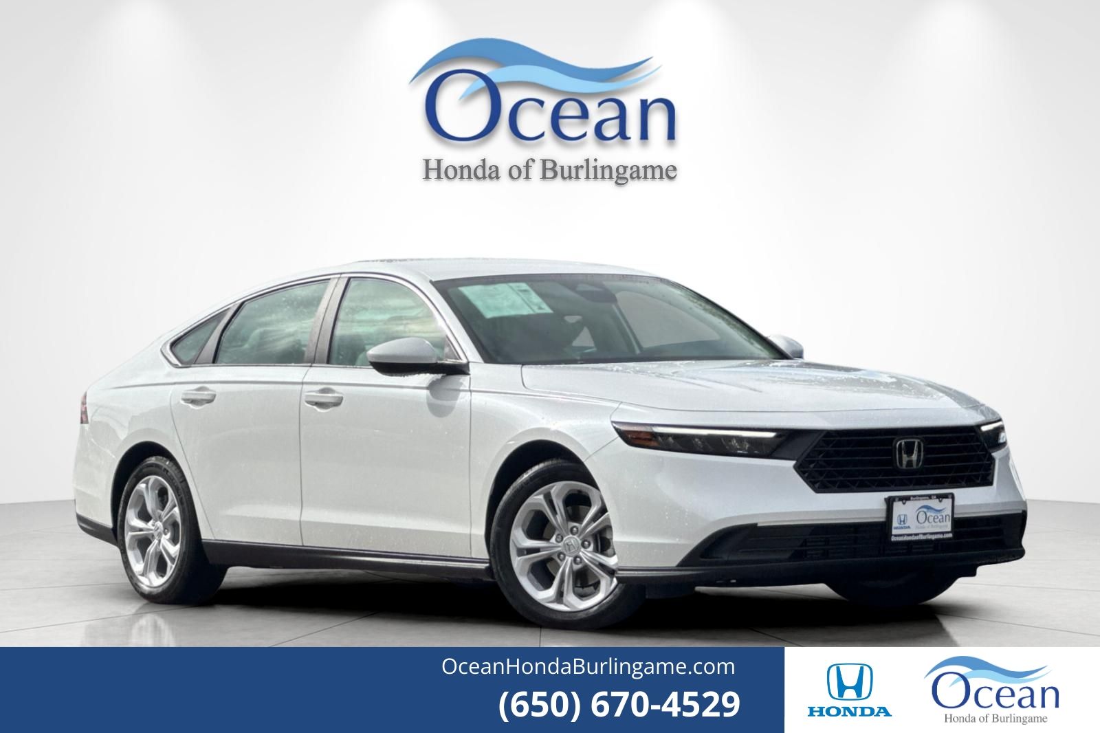 Platinum White Pearl 2025 Honda Accord Sedan Front-Wheel Drive Continuously Variable Transmission