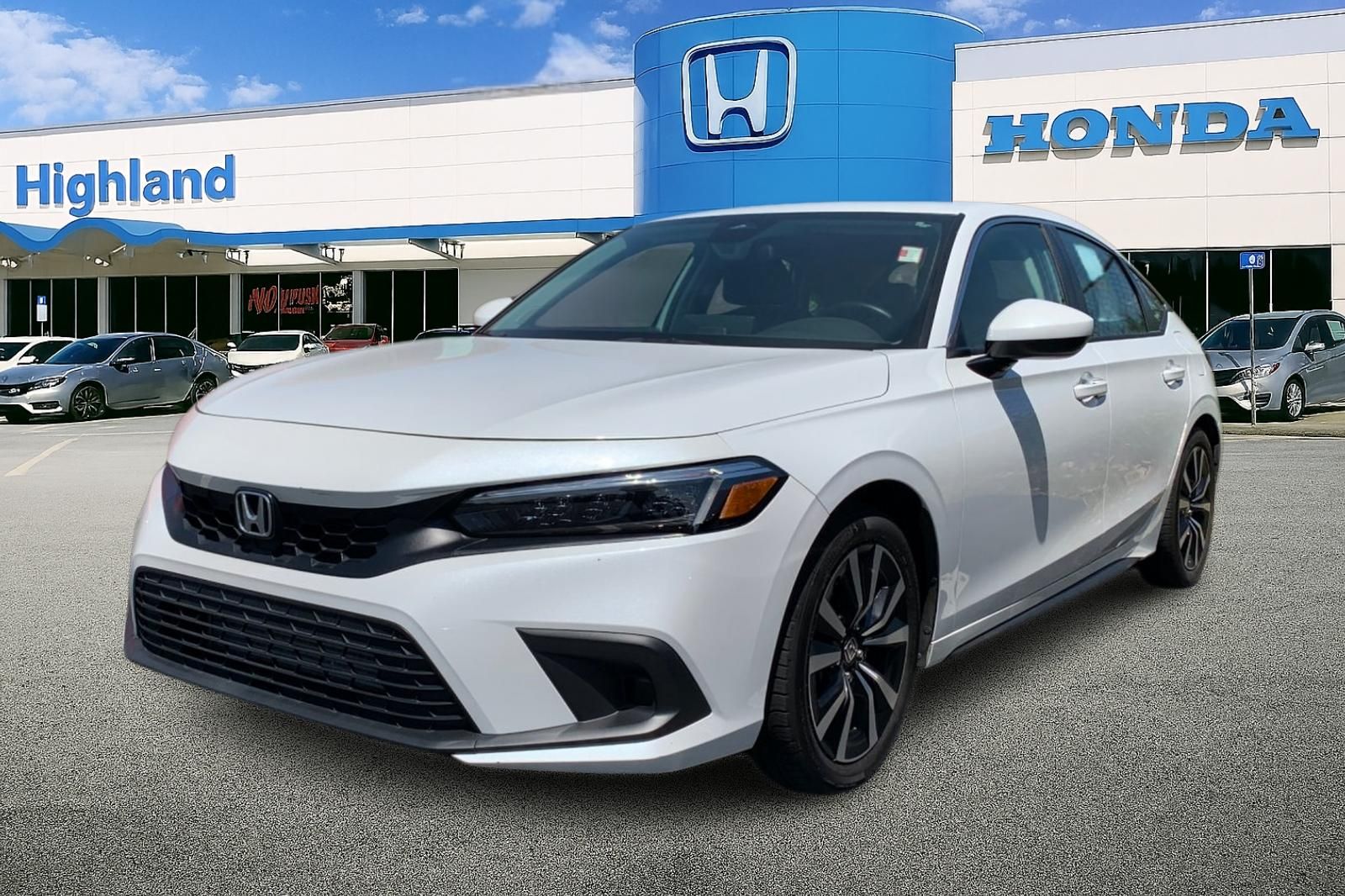 Platinum White Pearl 2023 Honda Civic Hatchback Hatchback Front-Wheel Drive Continuously Variable Transmission