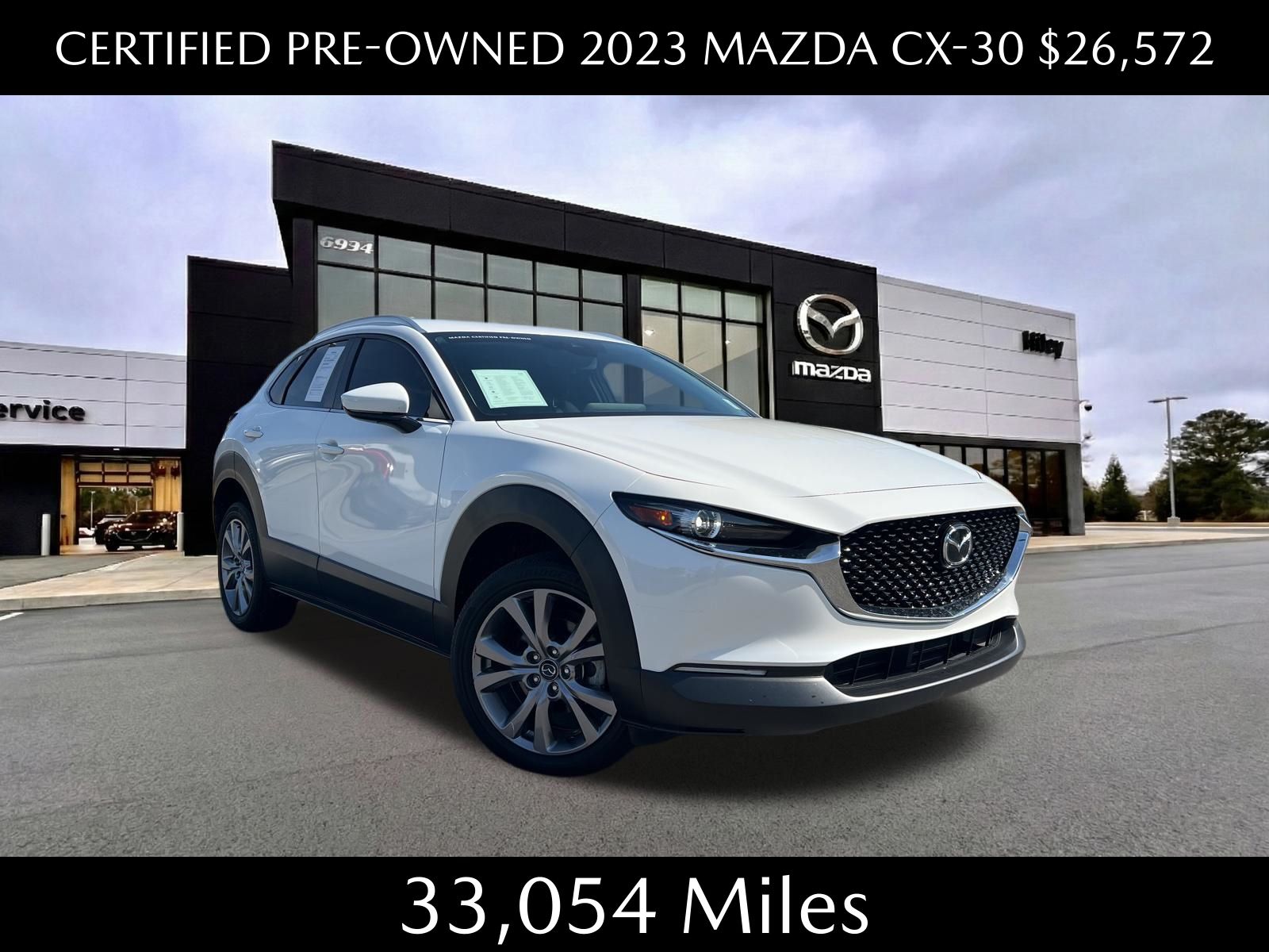 Snowflake White Pearl Mica 2023 Mazda CX-30 2.5 S Preferred AWD SUV / Crossover All-Wheel Drive 6-Speed Automatic