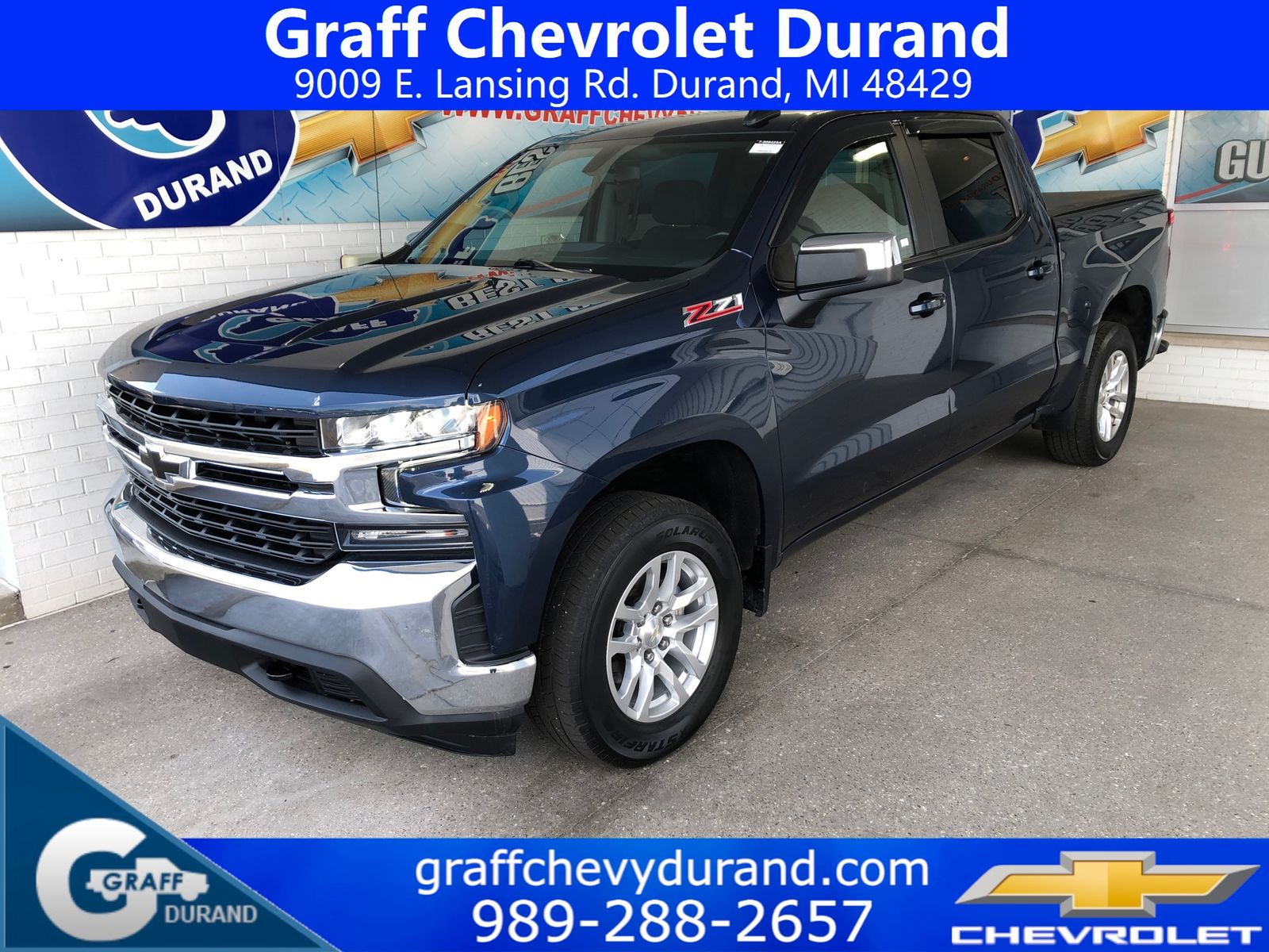Northsky Blue Metallic 2020 Chevrolet Silverado 1500 Pickup Truck Four-Wheel Drive 8-Speed Automatic