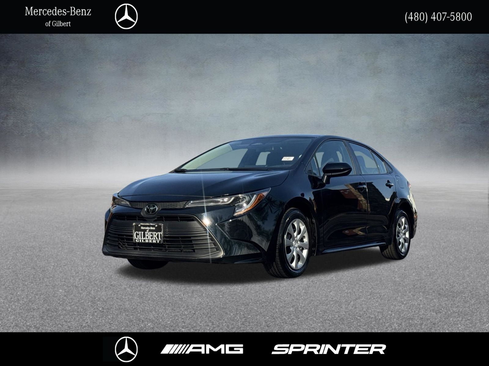 Midnight Black Metallic 2025 Toyota Corolla Sedan Front-Wheel Drive Continuously Variable Transmission