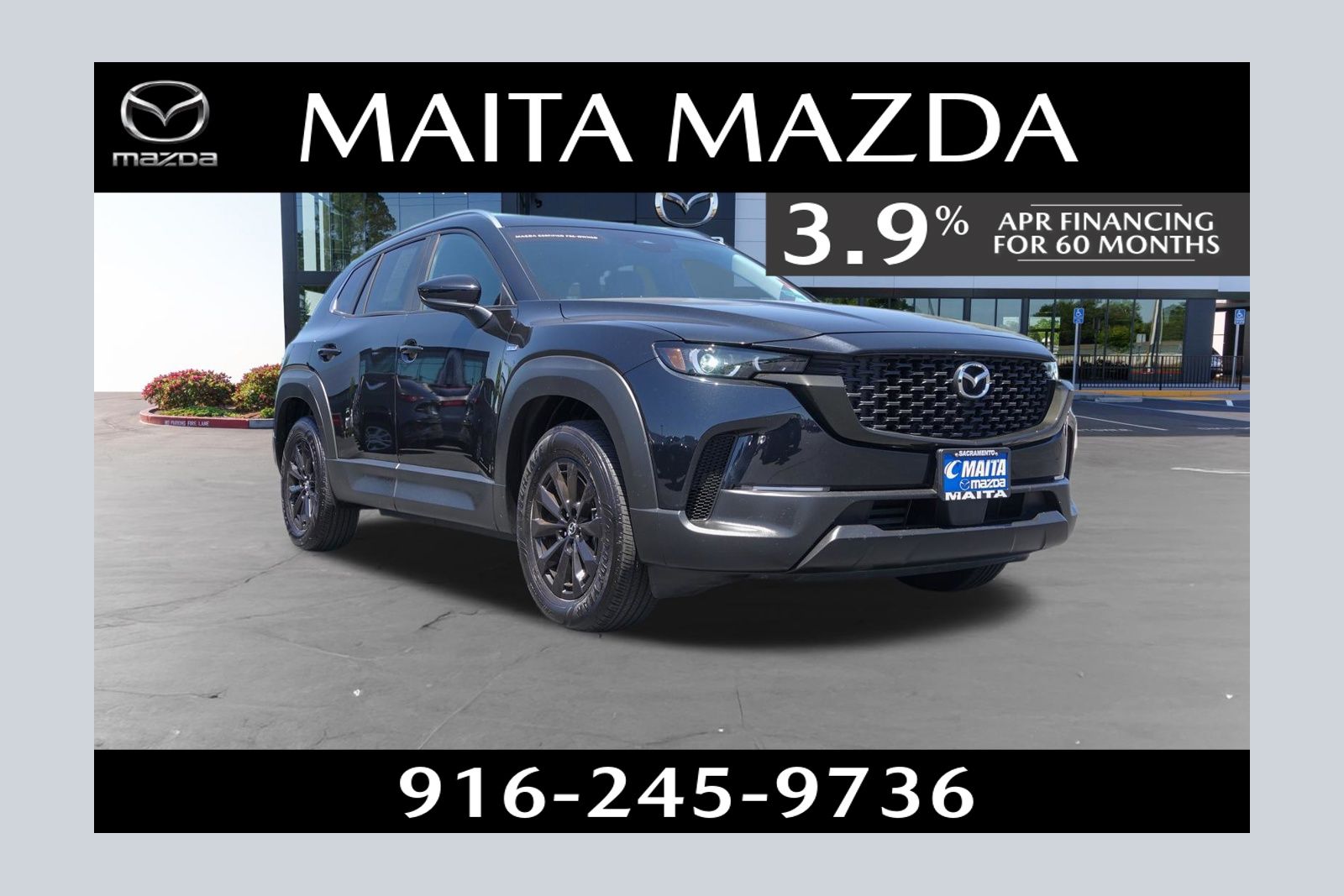 Jet Black Mica 2025 Mazda CX-50 Hybrid Preferred AWD SUV / Crossover All-Wheel Drive Continuously Variable Transmission