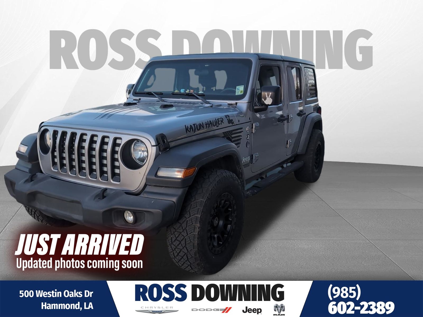 Billet Silver Metallic Clearcoat 2018 Jeep Wrangler Unlimited Sport 4WD SUV / Crossover Four-Wheel Drive 8-Speed Automatic