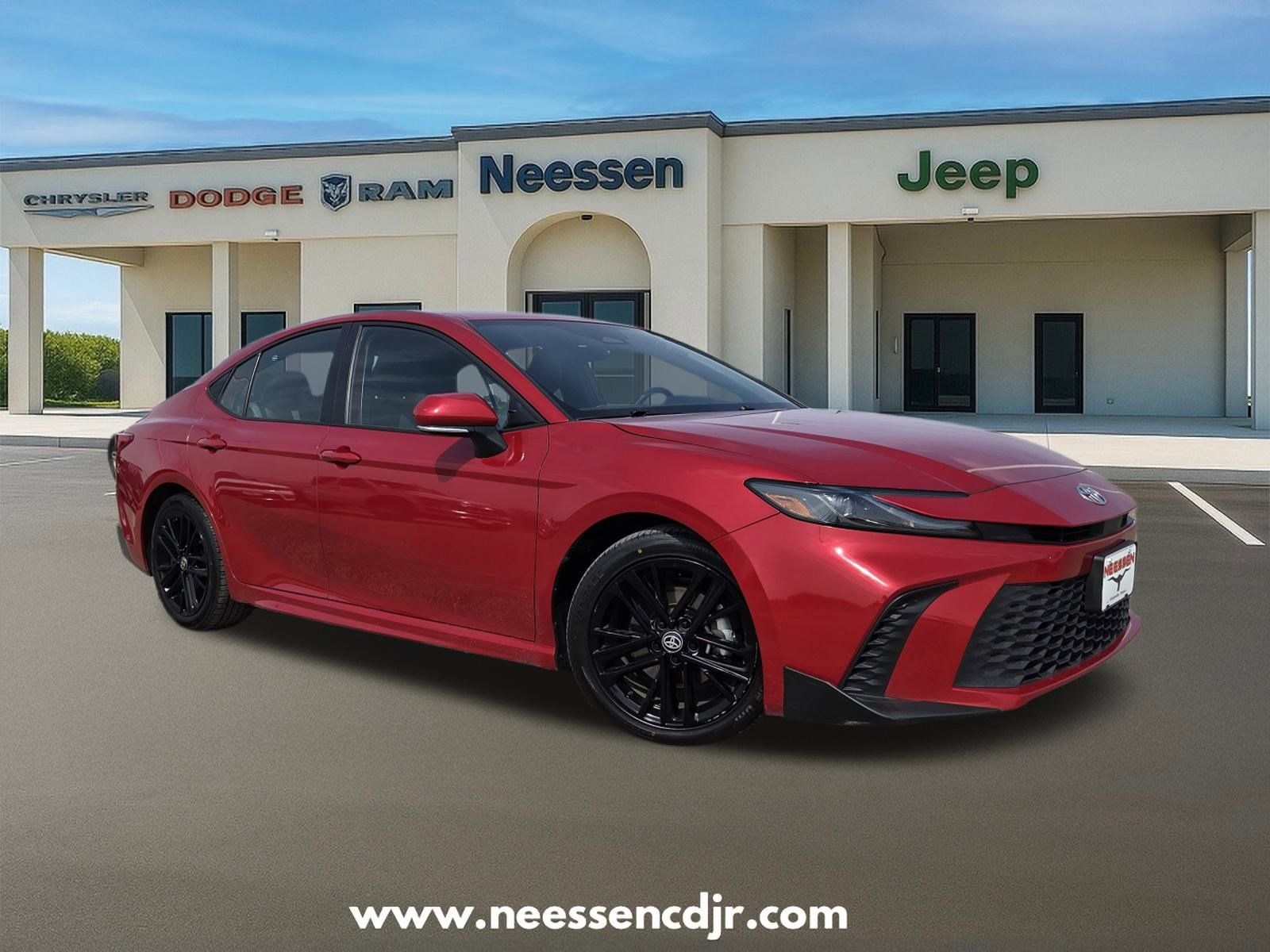 Red 2025 Toyota Camry SE FWD Sedan Front-Wheel Drive Continuously Variable Transmission