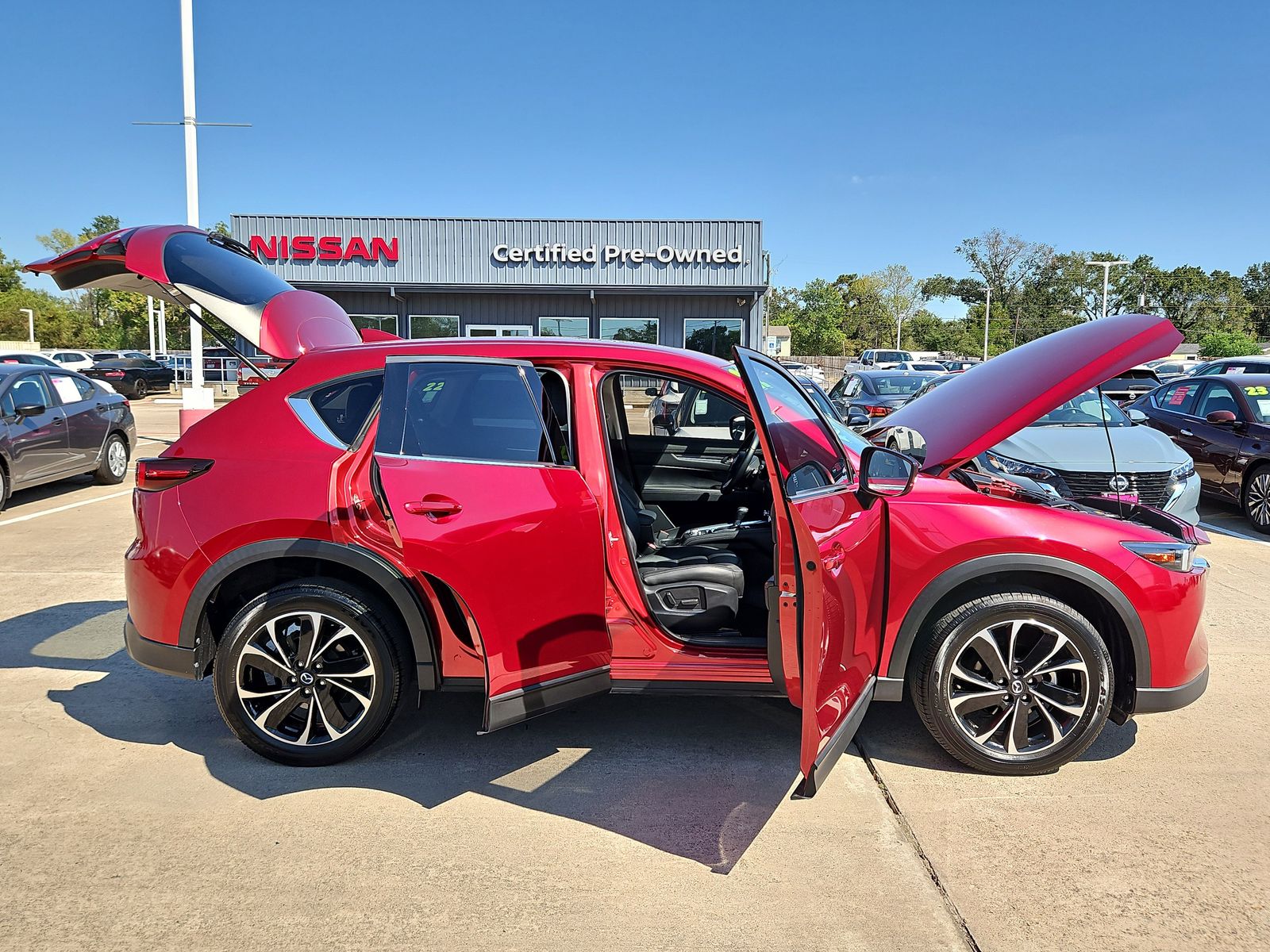 2022 Mazda CX-5 2.5 S Premium Package Red at DeMontrond Mazda