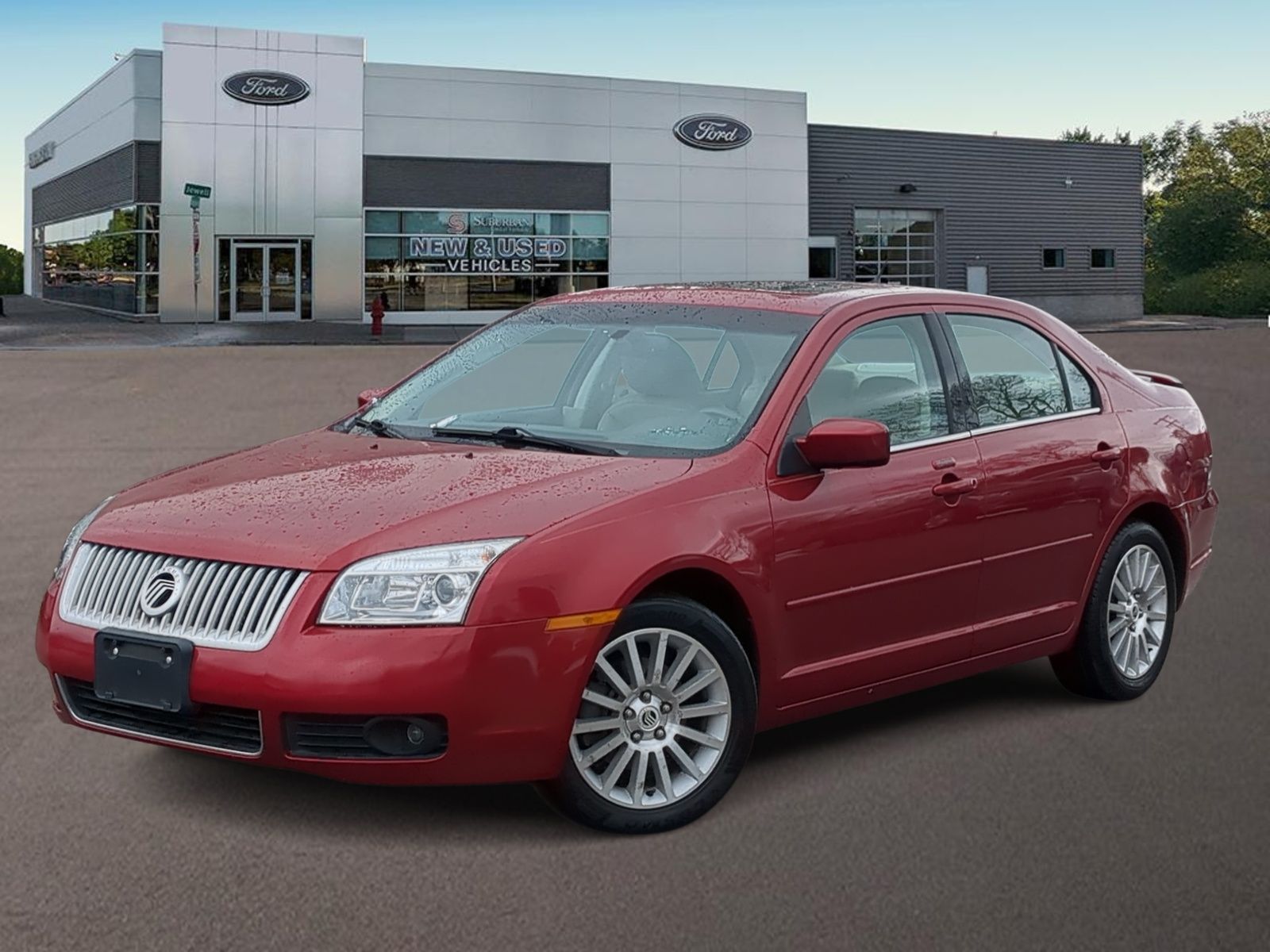 Vivid Red Clearcoat Metallic 2009 Mercury Milan V6 Premier Sedan Front-Wheel Drive 6-Speed Automatic