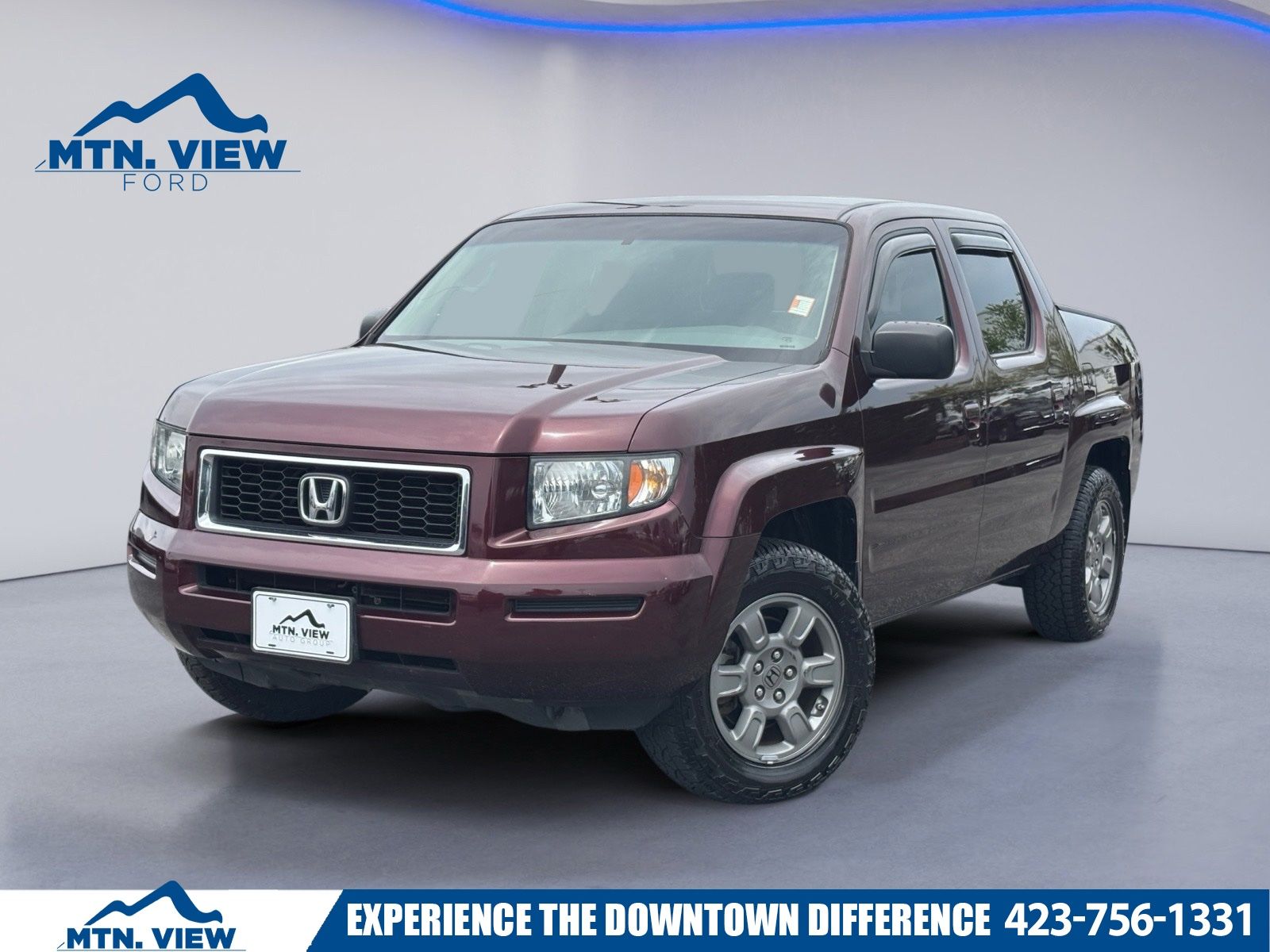 Red (Maroon) 2007 Honda Ridgeline RTX Pickup Truck All-Wheel Drive 5-Speed Automatic