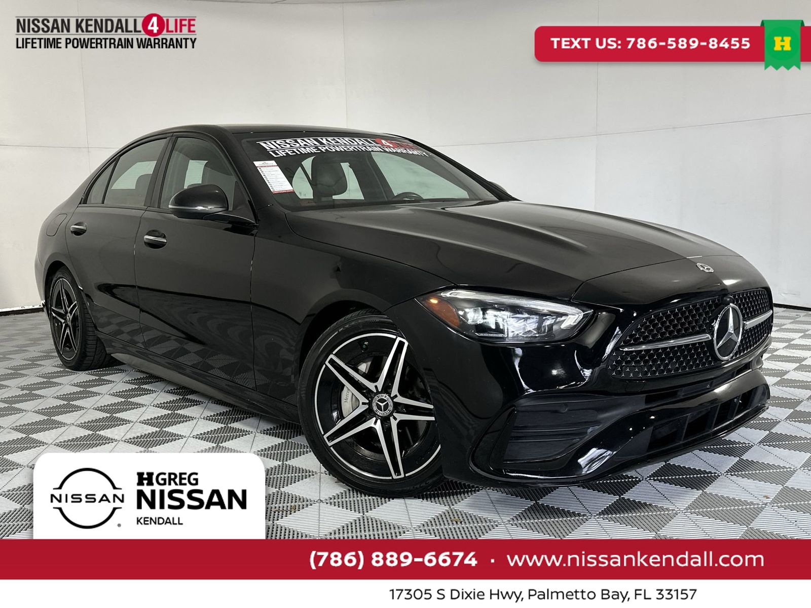 Black 2022 Mercedes-Benz C-Class C 300 Sedan 4MATIC Sedan All-Wheel Drive 9-Speed Automatic