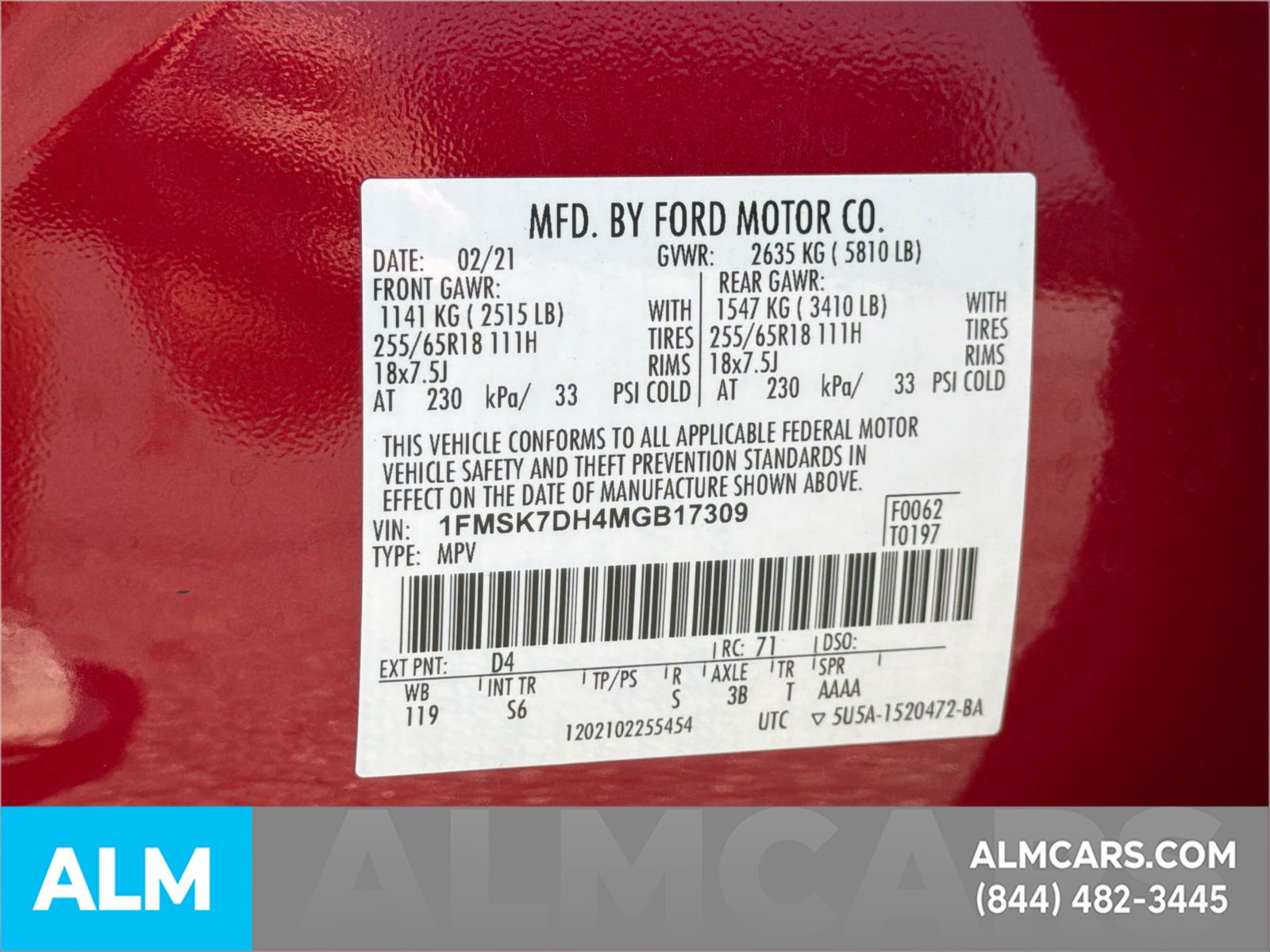 Used 2021 Red Ford XLT image 40