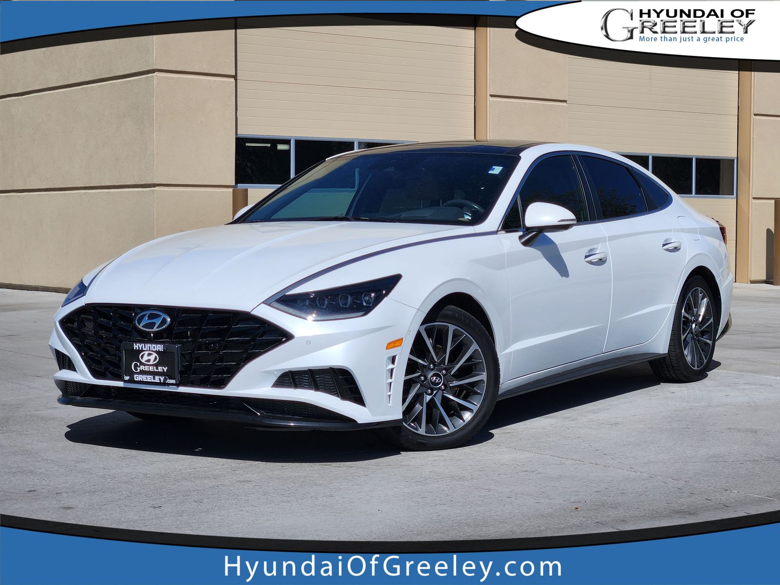 Quartz White 2020 Hyundai Sonata Sedan Front-Wheel Drive 8-Speed Automatic Overdrive