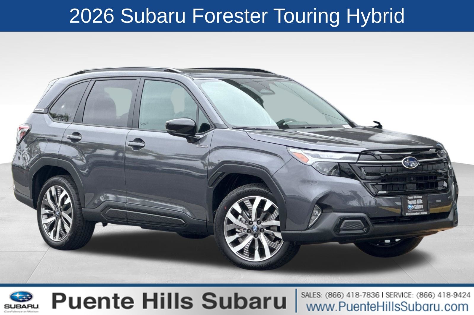 Gray 2026 Subaru Forester Hybrid SUV / Crossover All-Wheel Drive Continuously Variable Transmission