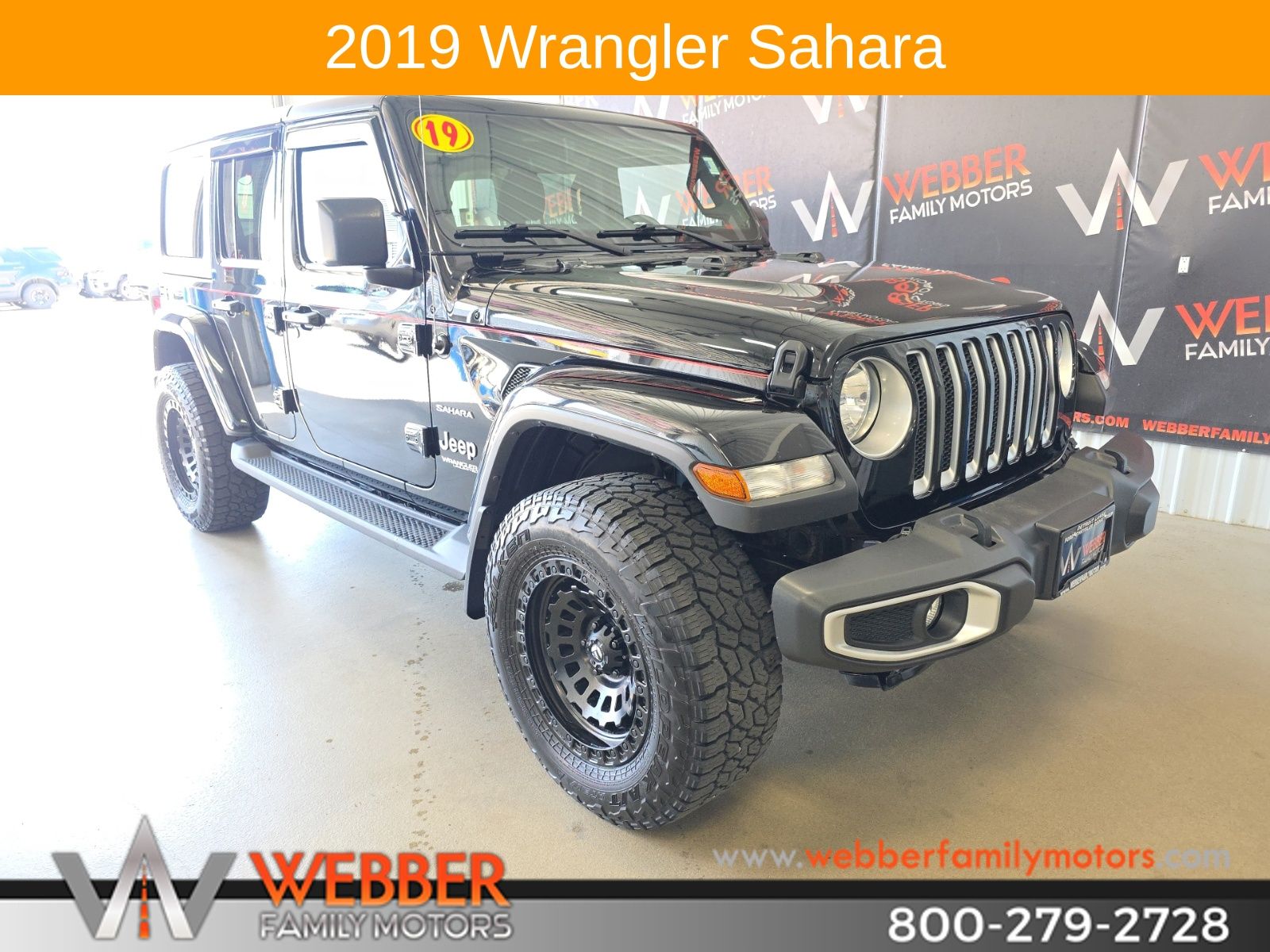 Black Clearcoat 2019 Jeep Wrangler SUV / Crossover Four-Wheel Drive 8-Speed Automatic
