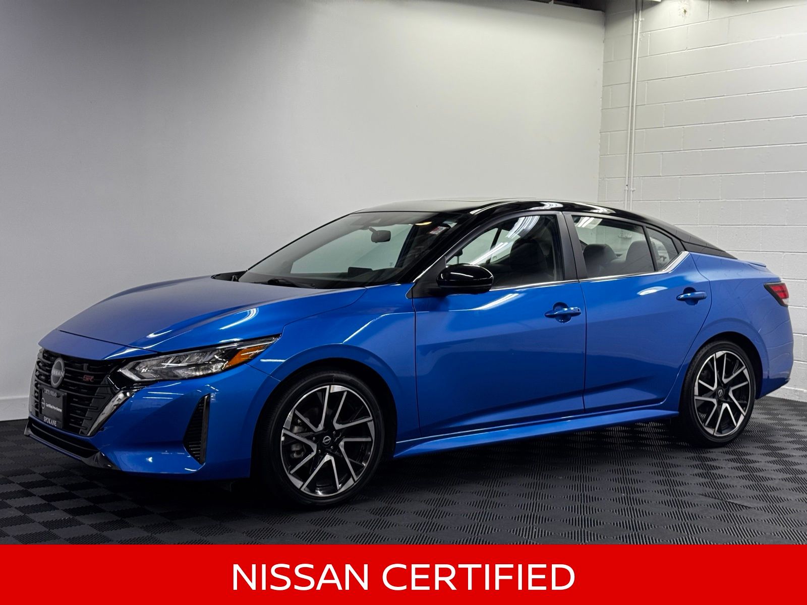 Electric Blue Metallic/Super Black 2025 Nissan Sentra Sedan Front-Wheel Drive Continuously Variable Transmission