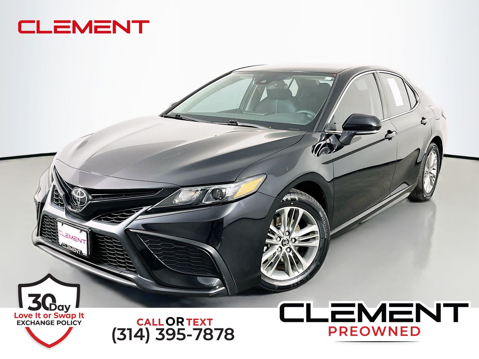 Midnight Black Metallic 2023 Toyota Camry SE FWD Sedan Front-Wheel Drive 8-Speed Automatic