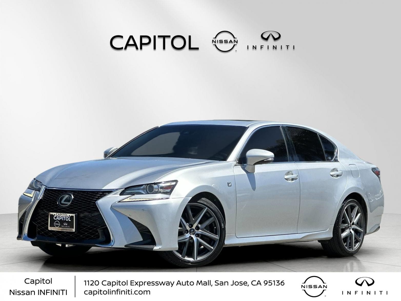 Gray (Liquid Platinum) 2016 Lexus GS 350 F Sport RWD Sedan Rear-Wheel Drive 8-Speed Automatic