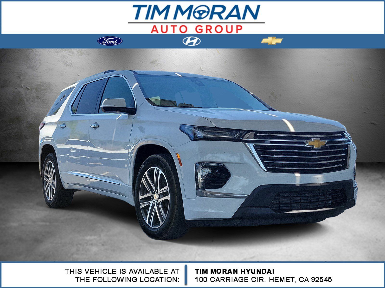 Summit White 2023 Chevrolet Traverse High Country FWD SUV / Crossover Front-Wheel Drive 9-Speed Automatic