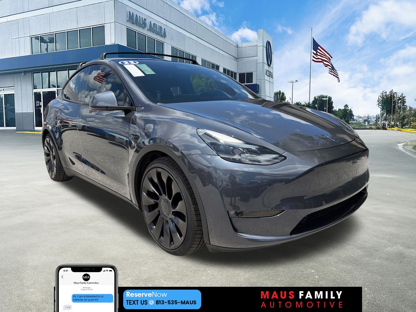 Midnight Silver Metallic 2022 Tesla Model Y Performance AWD SUV / Crossover All-Wheel Drive 1-Speed Automatic