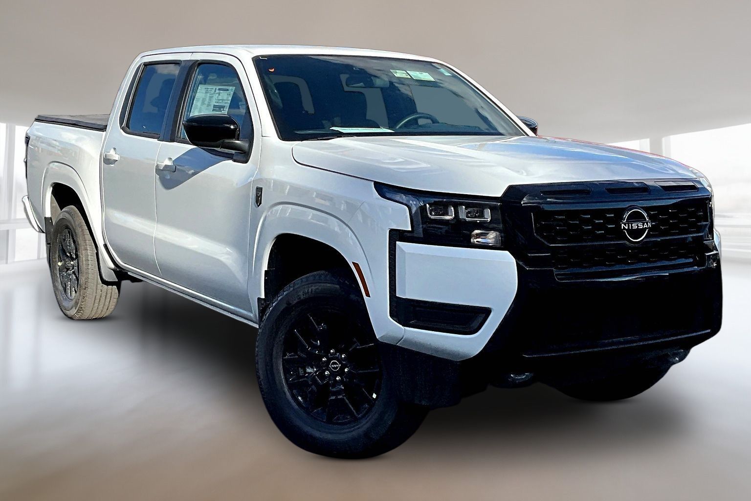 White 2026 Nissan Frontier Pickup Truck Four-Wheel Drive 9-Speed Automatic Overdrive