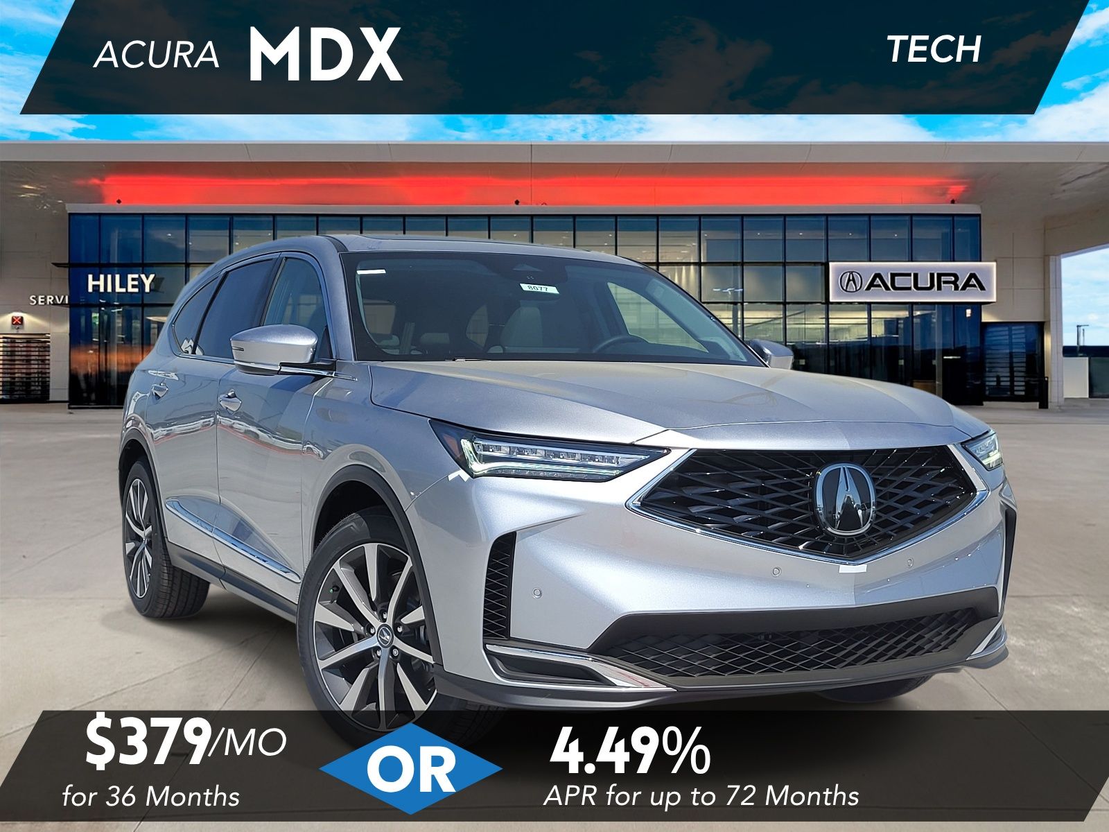 Solar Silver Metallic 2026 Acura MDX SH-AWD with Technology Package SUV / Crossover All-Wheel Drive Automatic