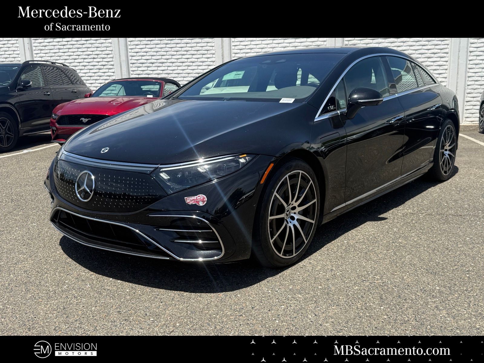 Obsidian Black Metallic 2023 Mercedes-Benz EQS Sedan All-Wheel Drive 1-Speed Automatic