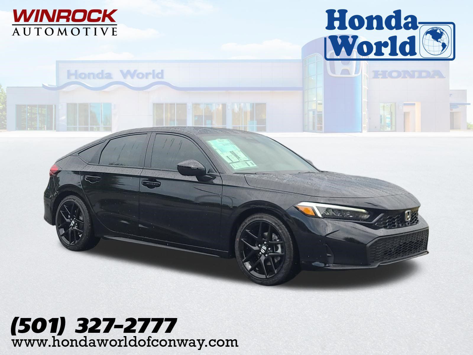 Crystal Black Pearl 2026 Honda Civic Hatchback Hatchback Front-Wheel Drive Continuously Variable Transmission
