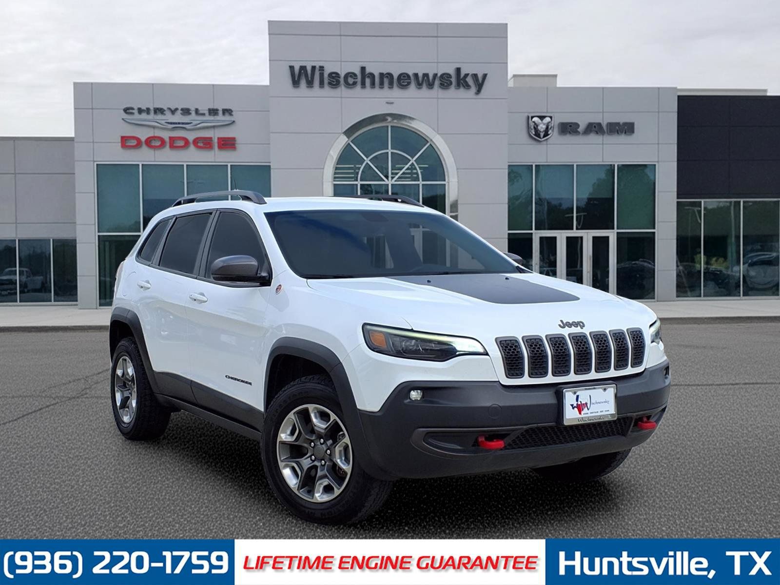 Bright White Clearcoat 2019 Jeep Cherokee Trailhawk 4WD SUV / Crossover Four-Wheel Drive 9-Speed Automatic