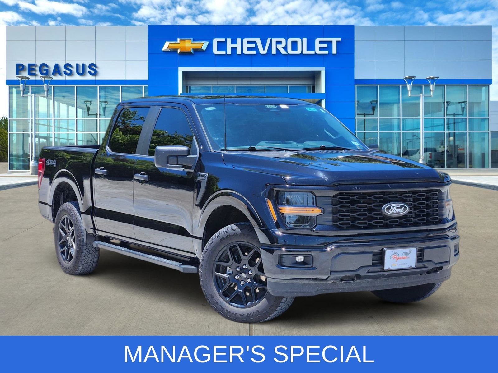 Black Metallic 2024 Ford F-150 Pickup Truck Four-Wheel Drive Automatic