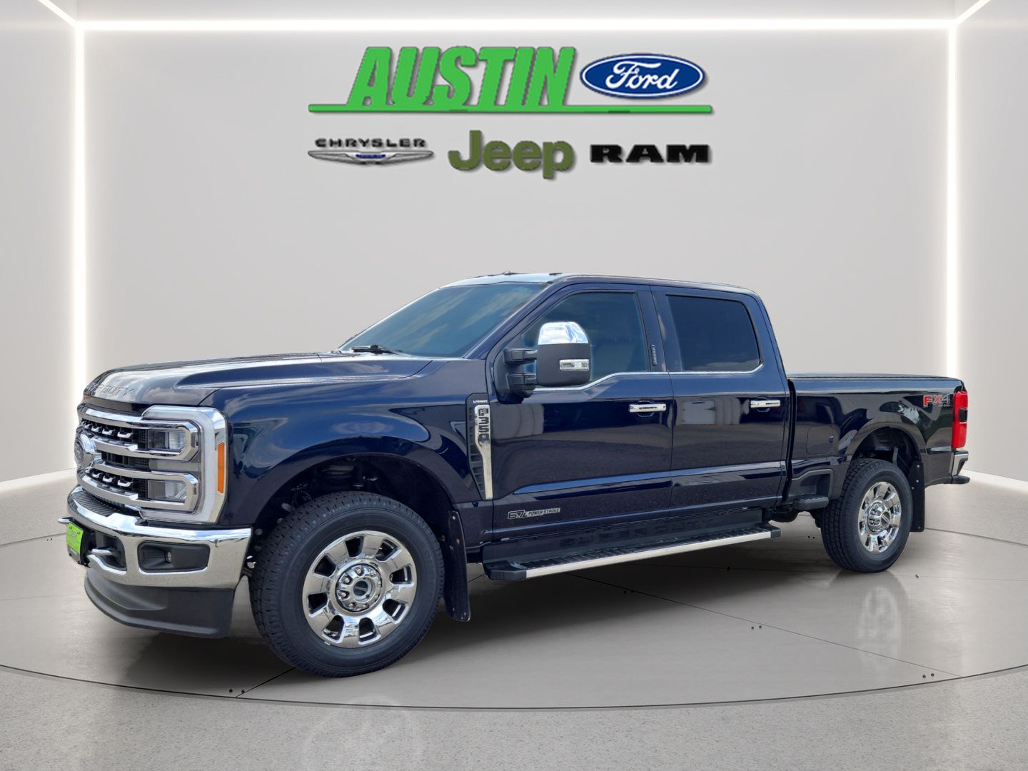 Blue Metallic 2023 Ford F-350 Super Duty Pickup Truck Four-Wheel Drive Automatic