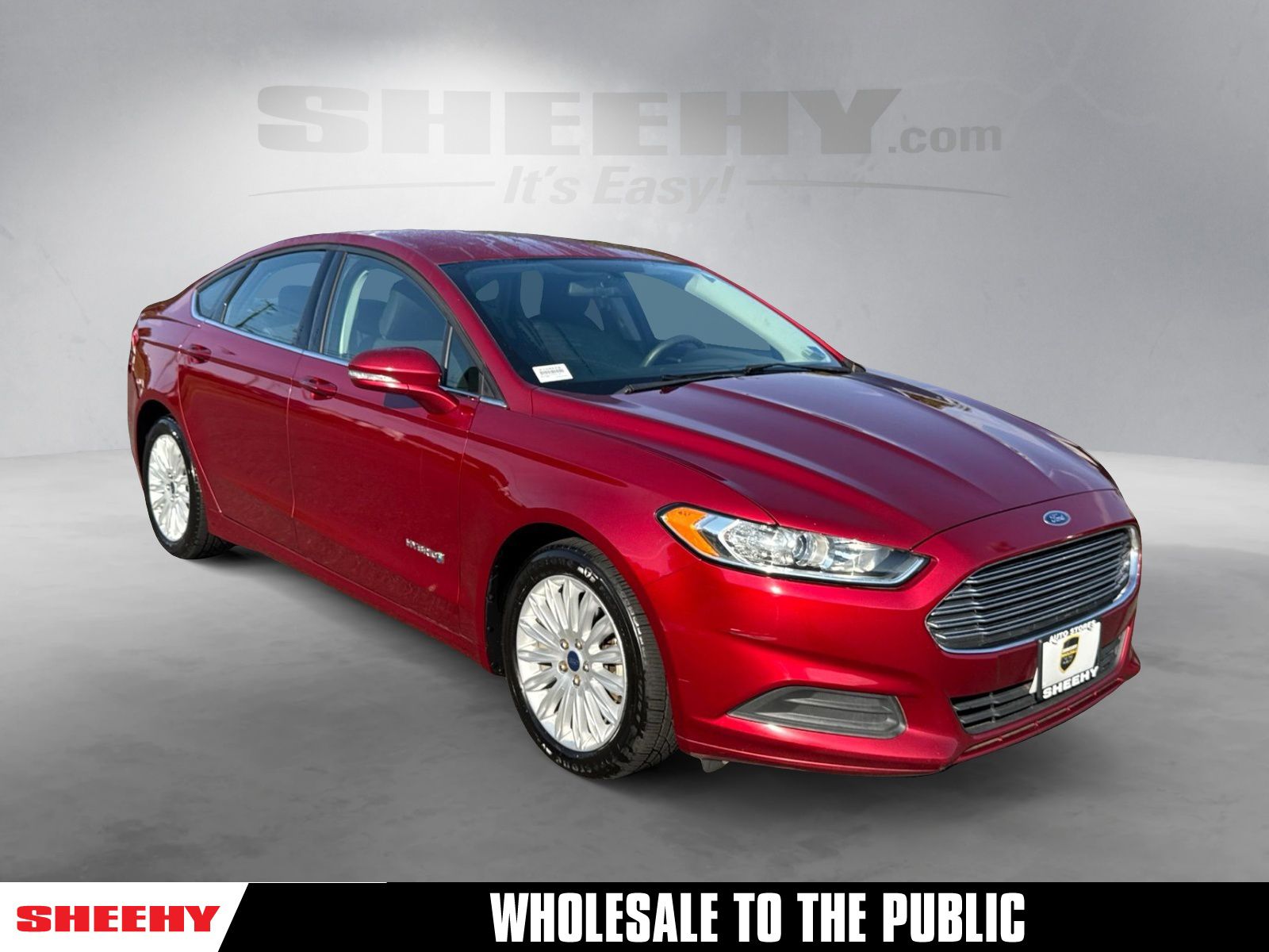 Ruby Red Tinted Clearcoat 2015 Ford Fusion Hybrid Sedan Front-Wheel Drive Continuously Variable Transmission