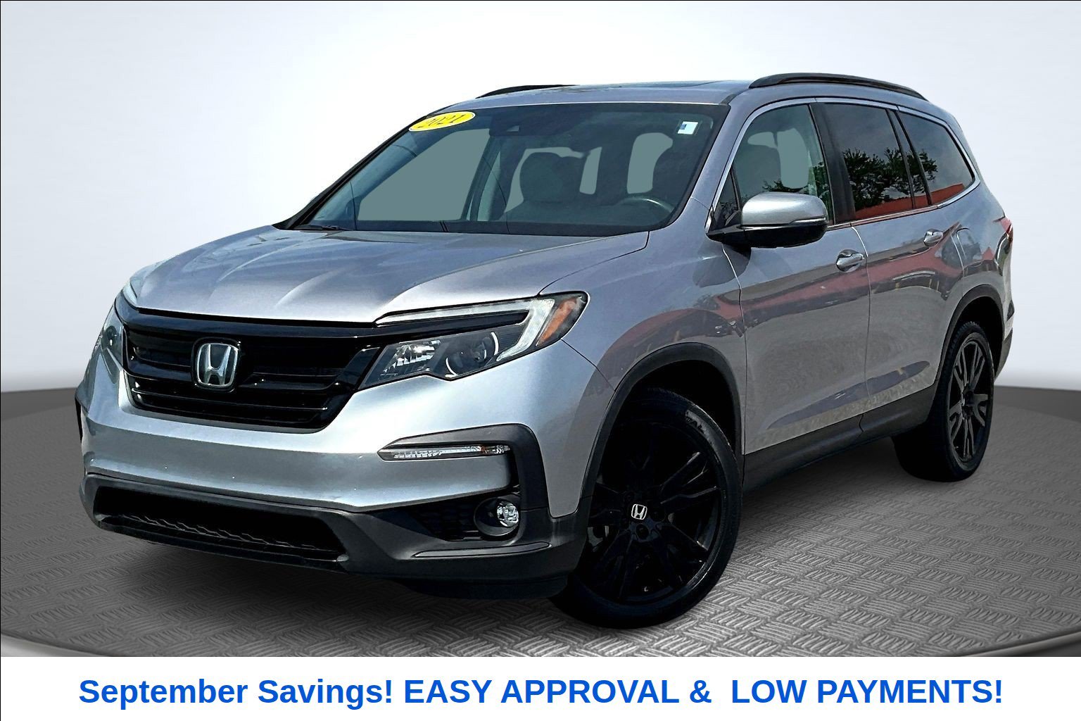 Silver 2021 Honda Pilot SUV / Crossover Front-Wheel Drive 9-Speed Automatic