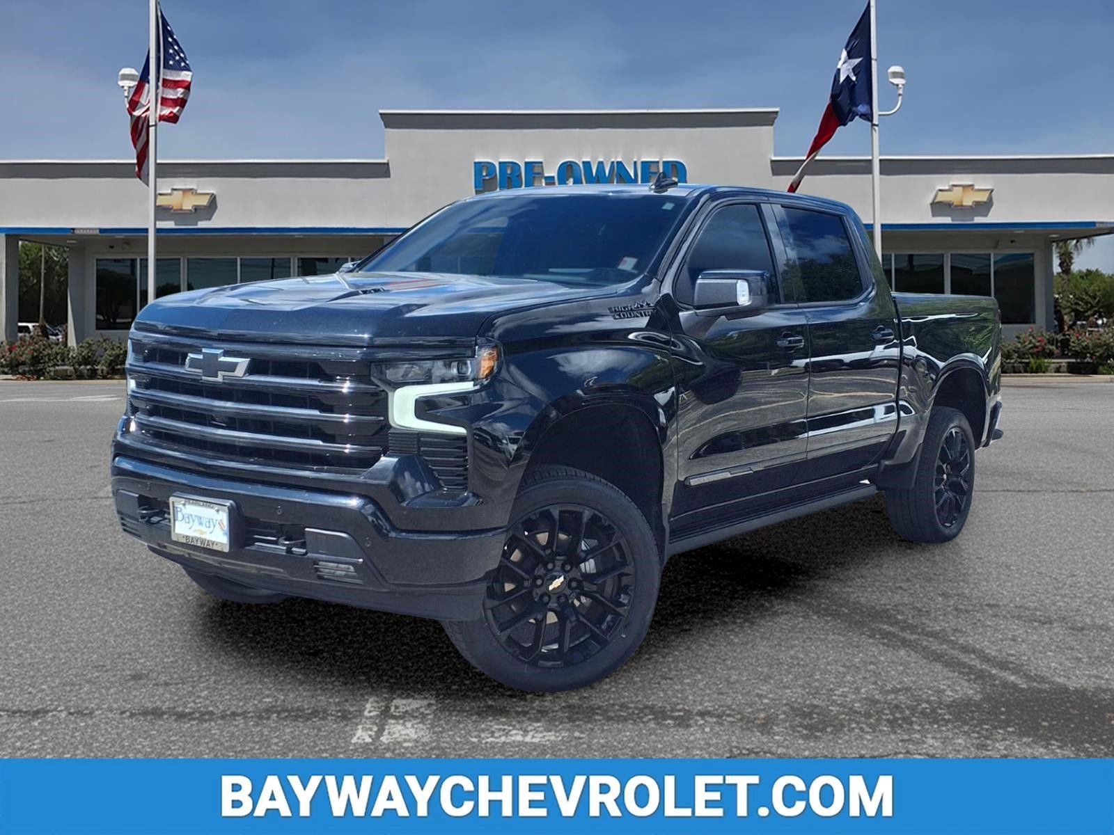 Black 2025 Chevrolet Silverado 1500 Pickup Truck Four-Wheel Drive Automatic
