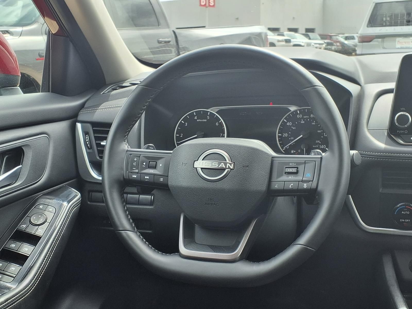 2025 Nissan Rogue SV Red at Central Houston Nissan