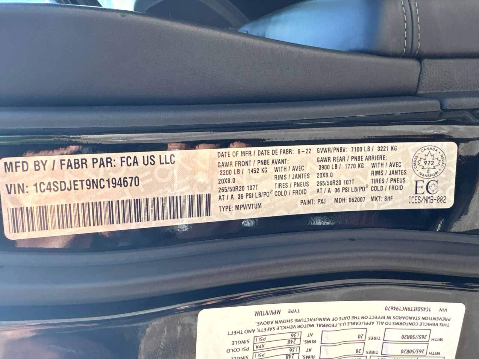 Used 2022 Black Dodge Citadel image 32