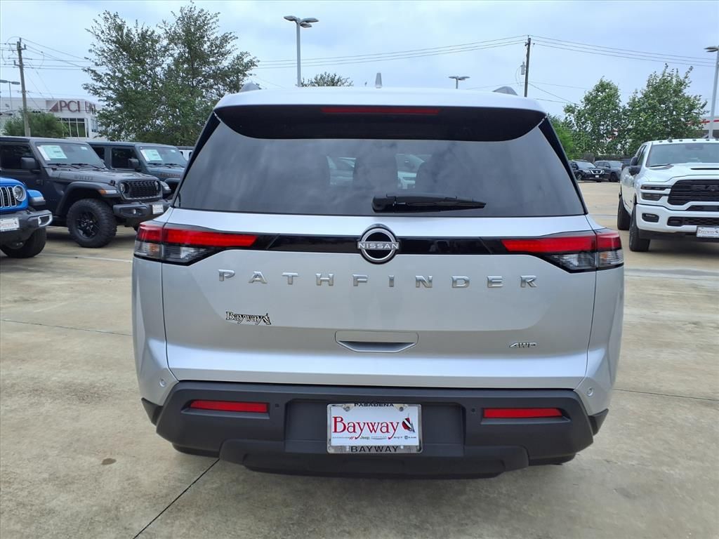 2025 Nissan Pathfinder SV Silver at Bravo Nissan