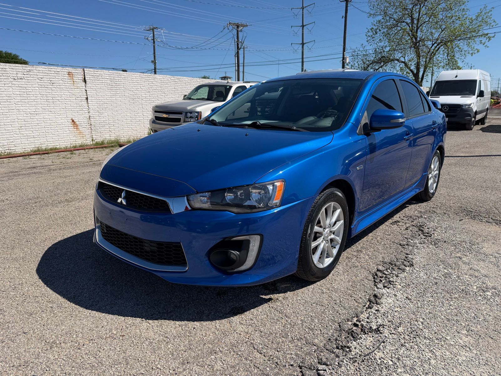 Octane Blue Pearl 2016 Mitsubishi Lancer ES FWD Sedan Front-Wheel Drive Continuously Variable Transmission