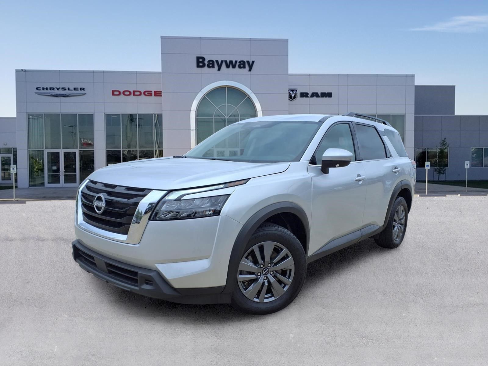 2025 Nissan Pathfinder SV Silver at Bravo Nissan