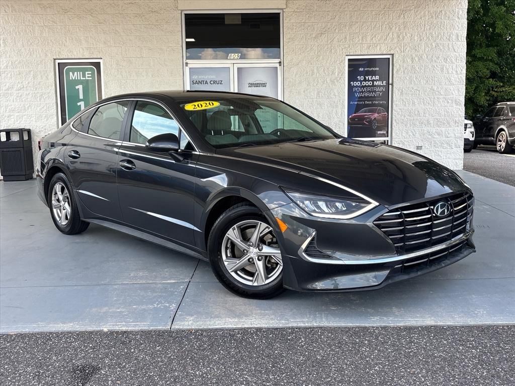 Gray 2020 Hyundai Sonata Sedan Front-Wheel Drive 8-Speed Automatic Overdrive